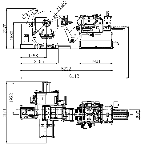 Выпрямитель-податчик и разматыватель рулонов типа NCGF, 3 в 1, для листов толщиной от 0.6 до 6.0 мм.